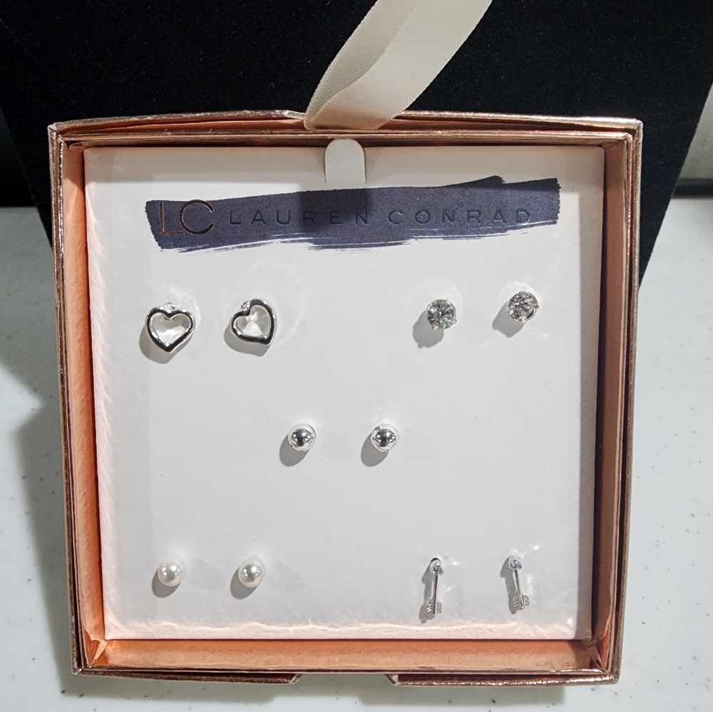 Lauren Conrad set of 5 Stud Earrings